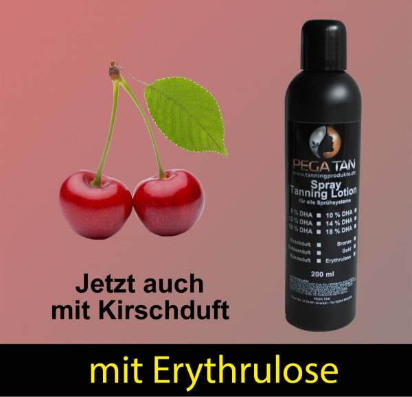 Direktbräuner Lotion mit Kirschduft und Erythrulose 18% DHA 200 ml
