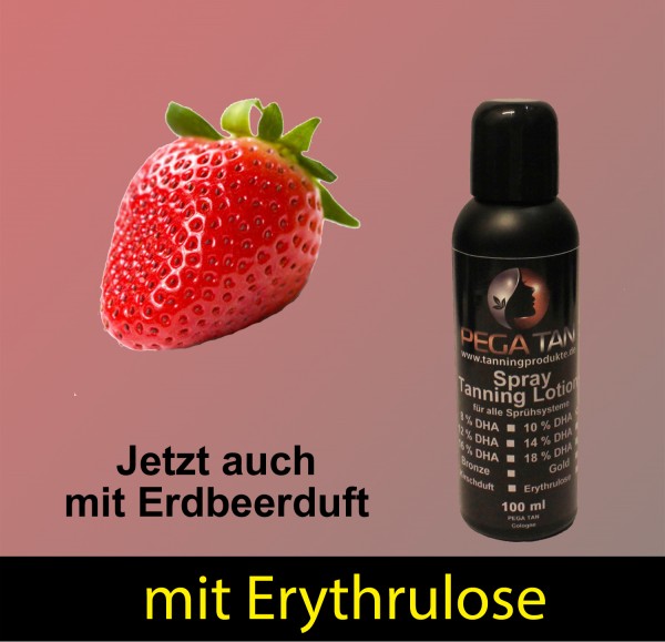 Direktbräuner Lotion mit Erdbeerduft und Erythrulose 10% DHA 100 ml