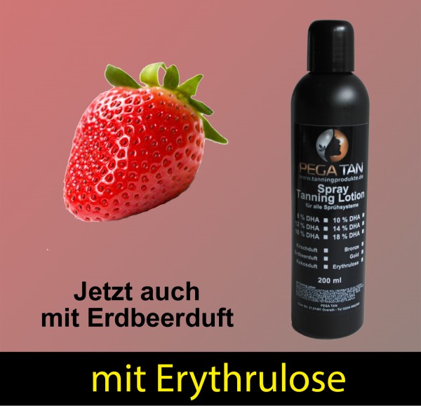 Direktbräuner Lotion mit Erdbeerduft und Erythrulose 16% DHA 200 ml