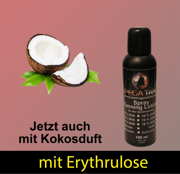 Direktbräuner Lotion mit Kokosduft und Erythrulose 10% DHA 100 ml