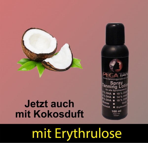 Direktbräuner Lotion mit Kokosduft und Erythrulose 18% DHA 100 ml