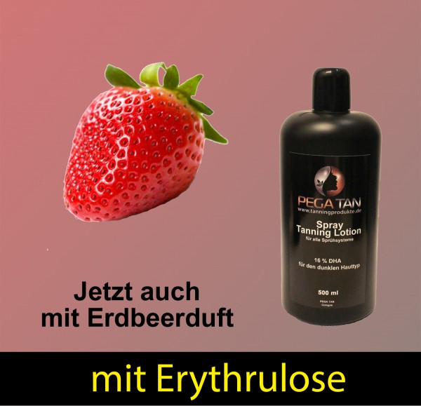 Direktbräuner Lotion mit Erdbeerduft und Erythrulose 16% DHA 500 ml