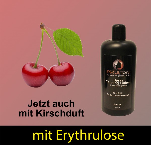 Direktbräuner Lotion mit Kirschduft und Erythrulose 16% DHA 500 ml