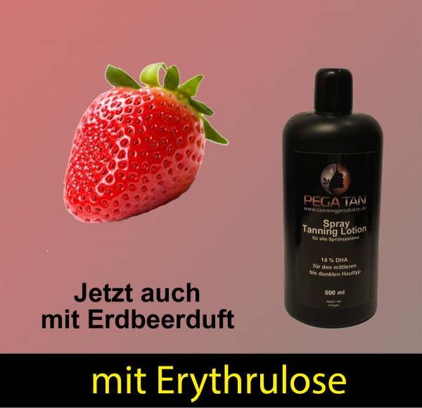 Direktbräuner Lotion mit Erdbeerduft und Erythrulose 14% DHA 500 ml