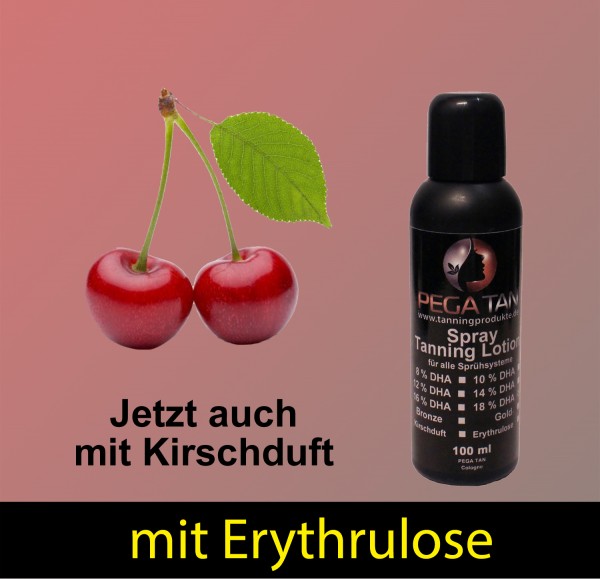 Direktbräuner Lotion mit Kirschduft und Erythrulose 18% DHA 100 ml
