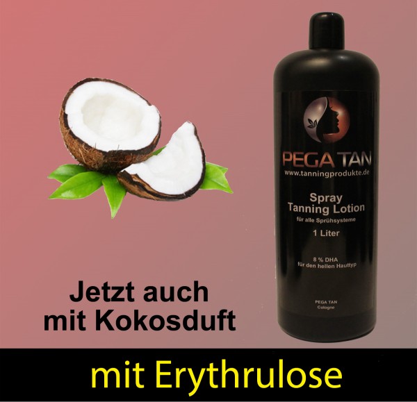 Direktbräuner Lotion mit Kokosduft und Erythrulose 8% DHA 1000 ml