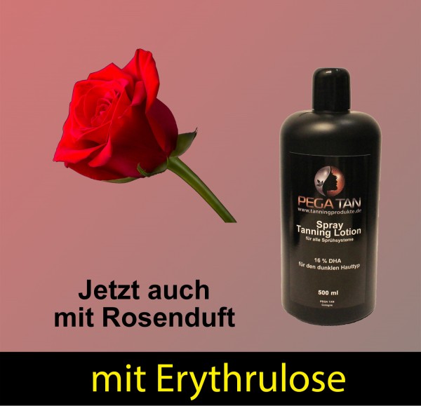 Direktbräuner Lotion mit Rosenduft und Erythrulose 16% DHA 500 ml